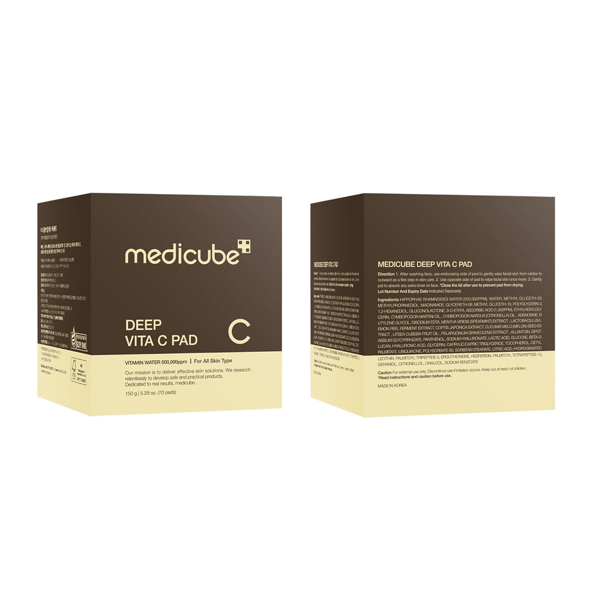 Toner Pads Deep Vita C Facial Toner Pad for Uneven Skin Tone Care