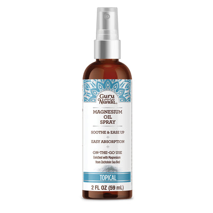 Magnesium Oil Spray, Quick Absorbing, Muscle Relief & Soothing Aches, 2 Fl Oz